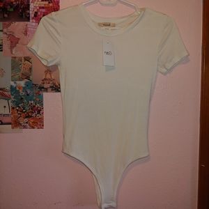 NWT White soft body suit